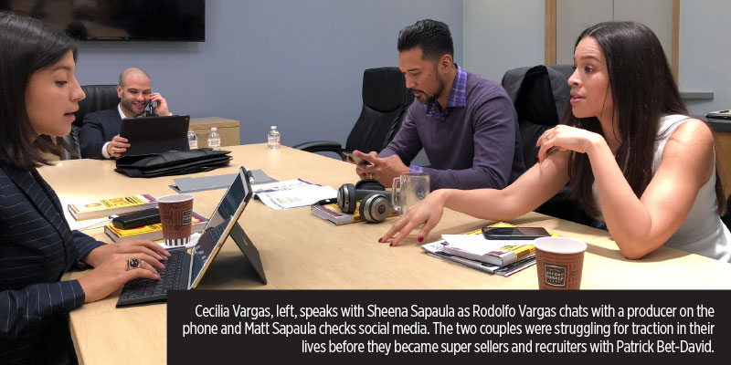 Cecilia Vargas, left, speaks with Sheena Sapaula
